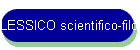 LESSICO scientifico-filosofico